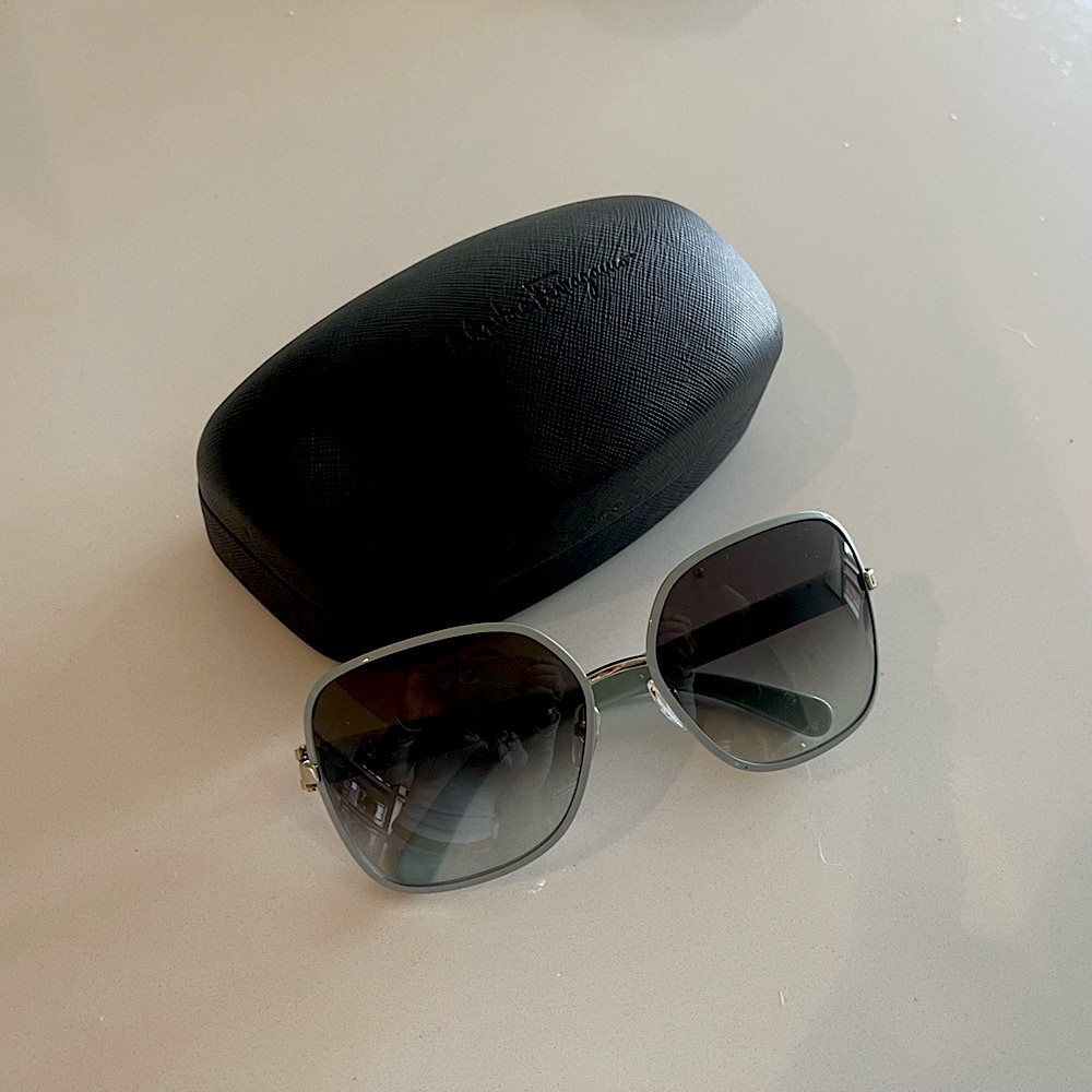 SALVATORE FERRAGAMO SF150S Butterfly Sunglasses in #715 PALE AQUA. Gorgeous!!!